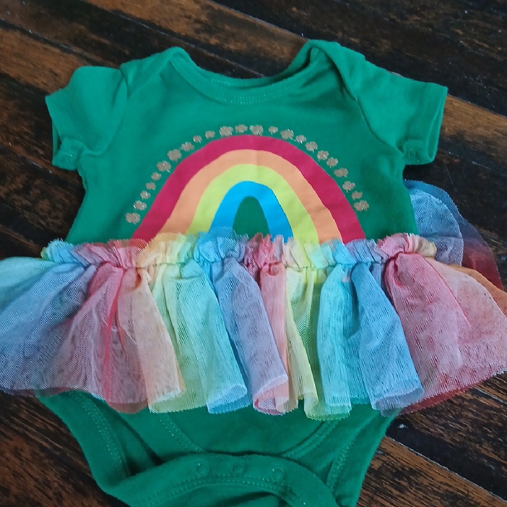 Colorful Rainbow Tutu Kids Casual Dress